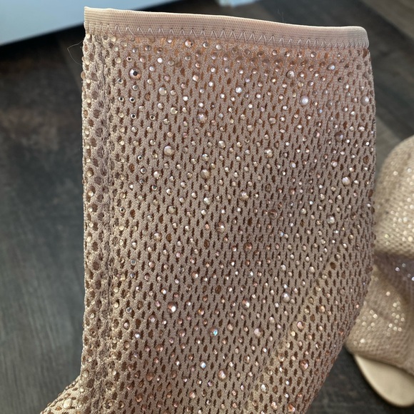 ALDO Nude Mesh Open Toe Bootie - Picture 12 of 14